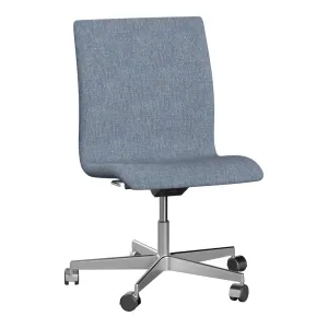 Oxford Low Back Chair - 5 Star Base w/ Casters - Height Adjustable