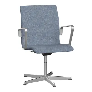 Oxford Low Back Office Armchair - 5 Star Base - Height Adjustable