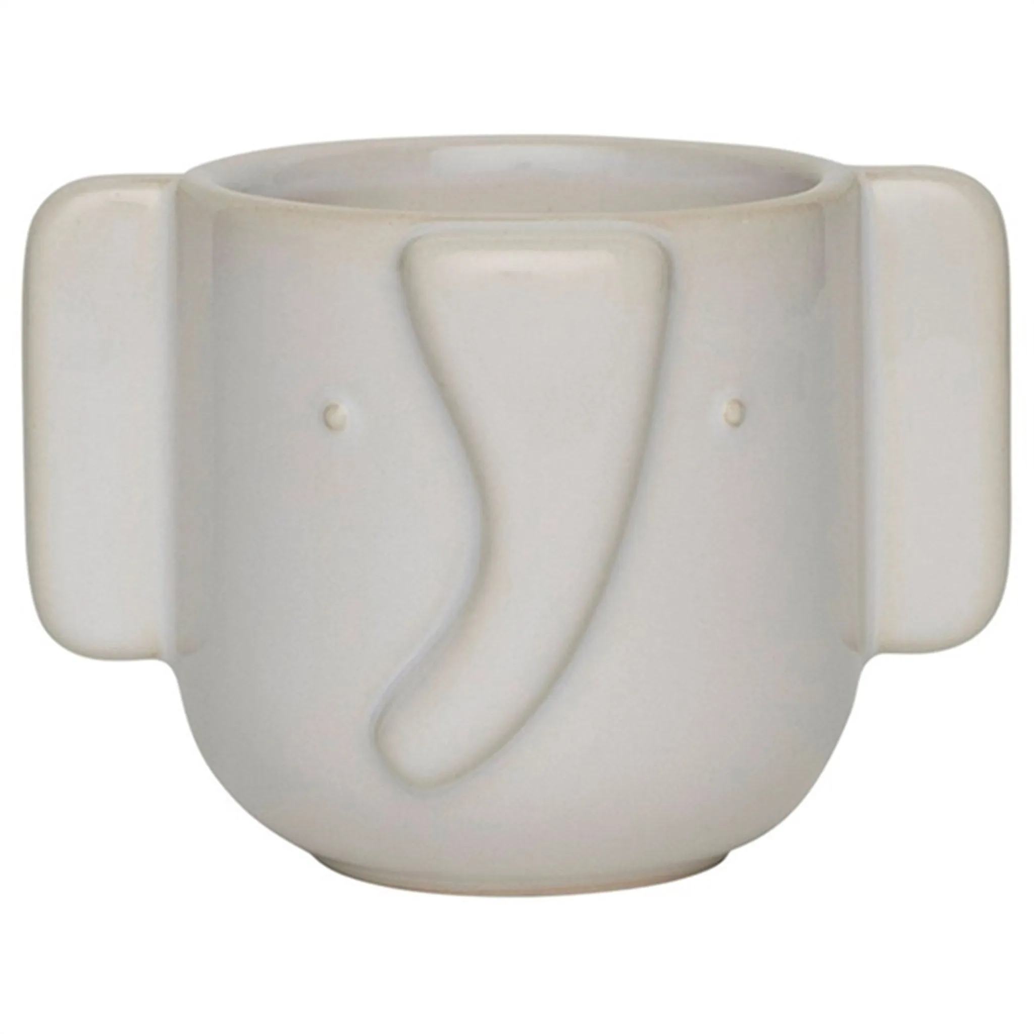 OYOY Elephant Pot Offwhite