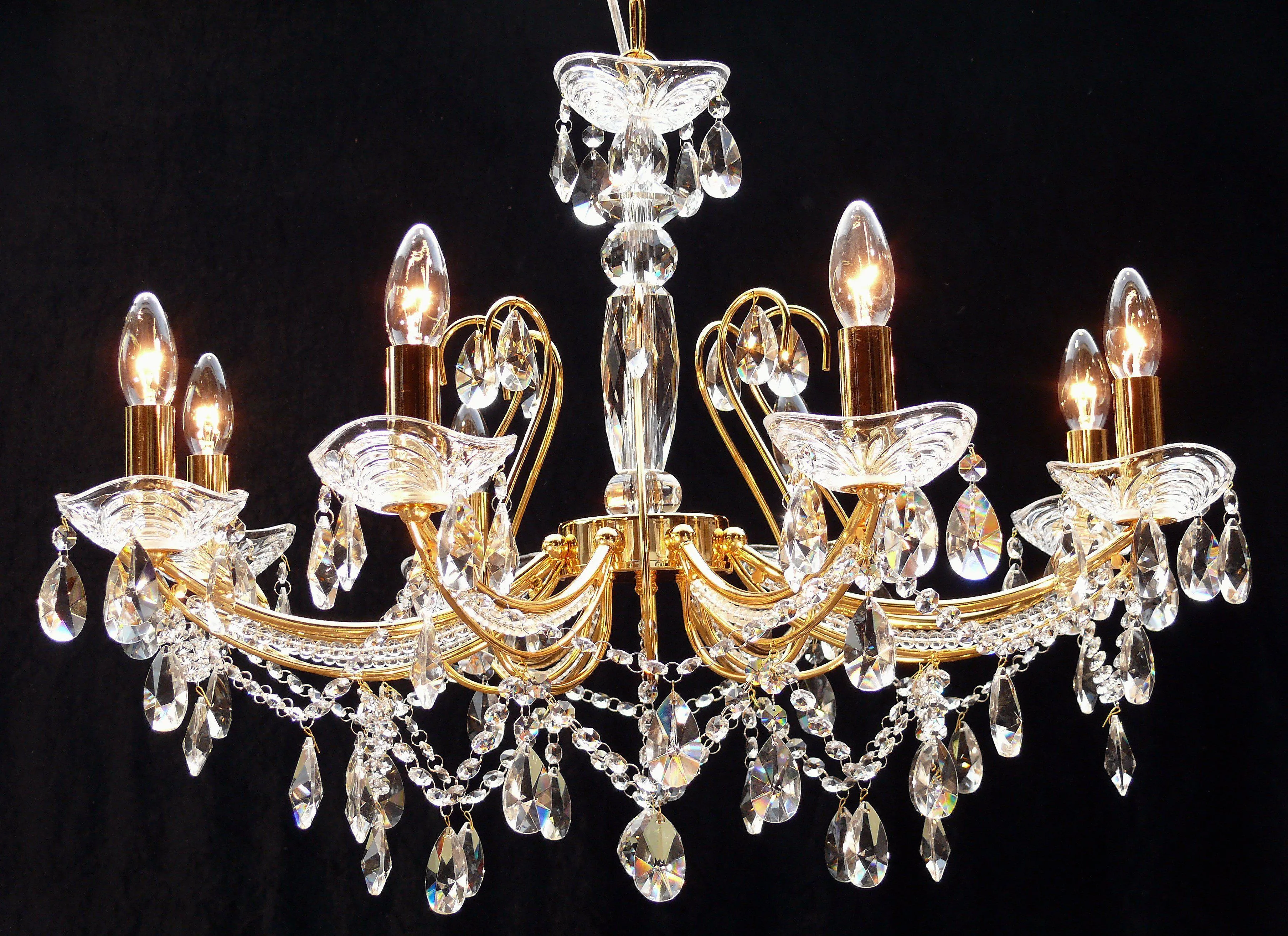 P-1525/8 Concerto 8 Light Multi Arm Light French Gold
