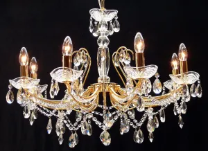 P-1525/8 Concerto 8 Light Multi Arm Light French Gold