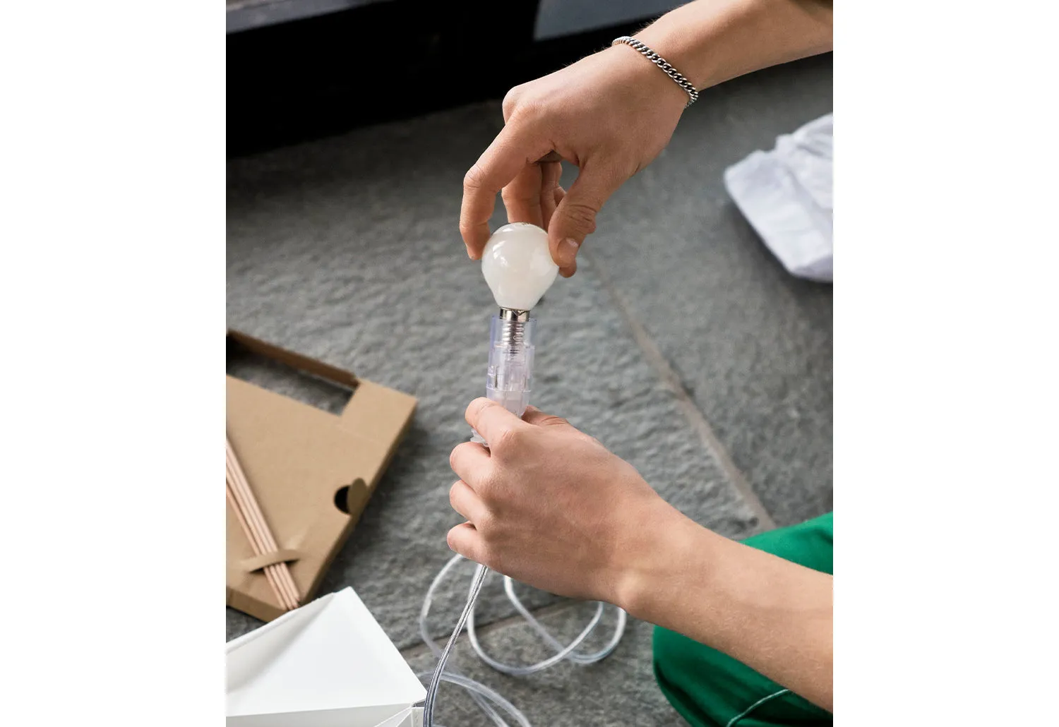 Paper Cube Table Lamp