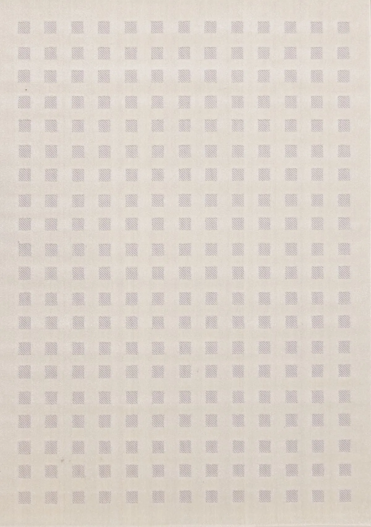 Pearl Grid 5'3" x 7'7" Grid Design Area Rug - White