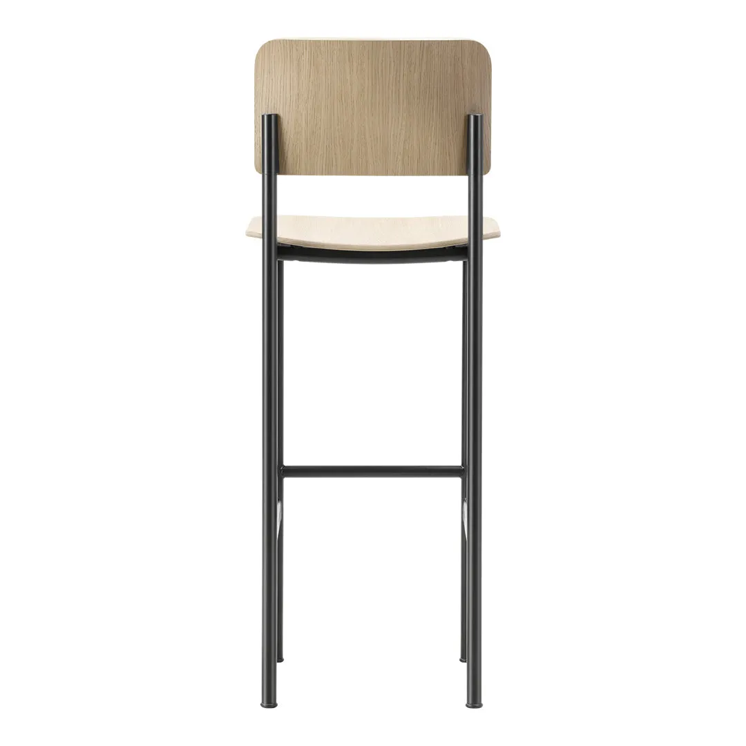 Plan Barstool - Wood Seat & Back