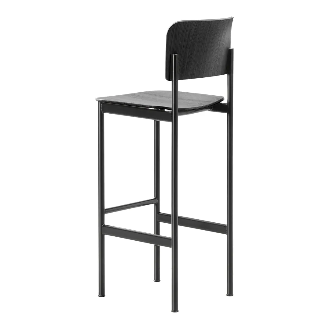Plan Barstool - Wood Seat & Back