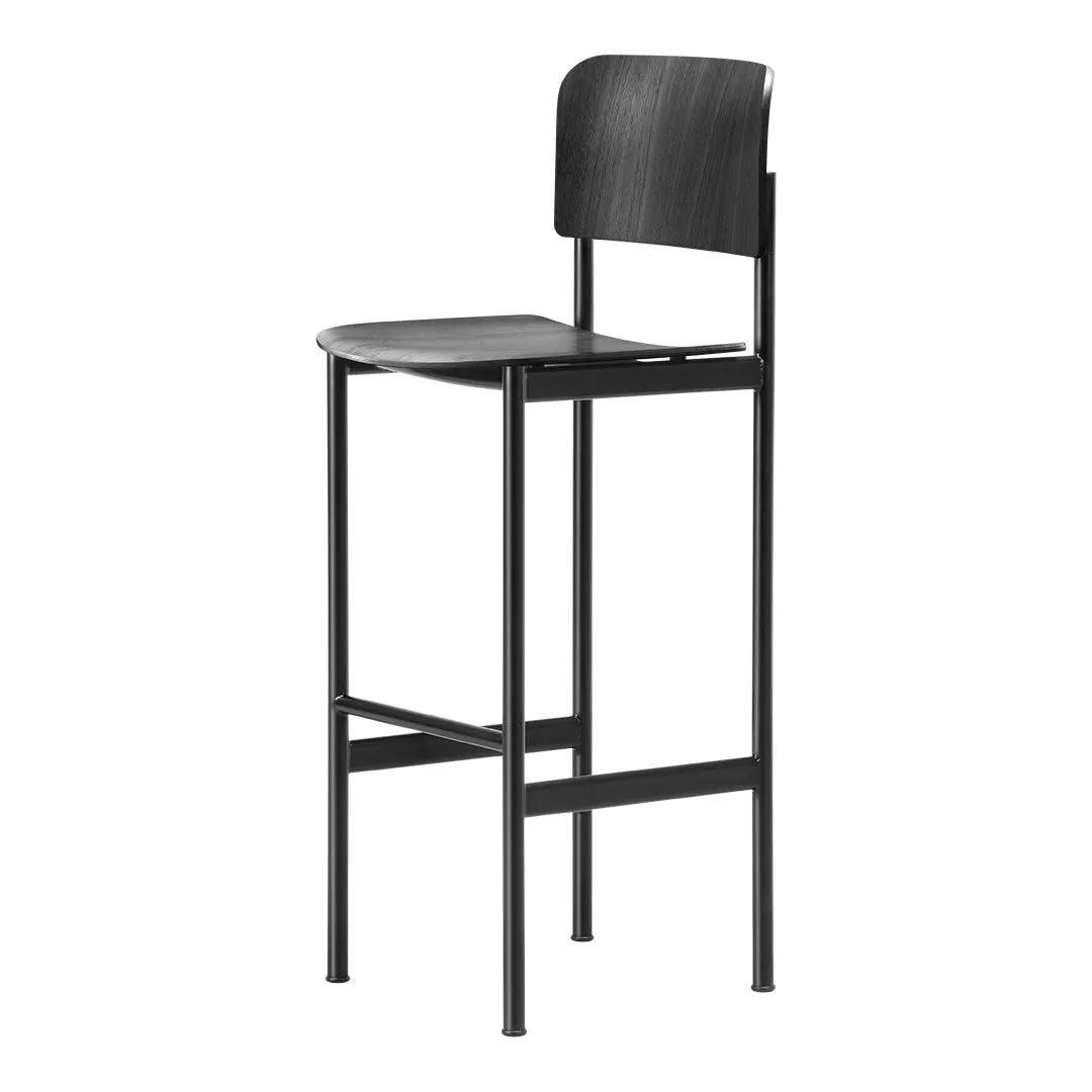 Plan Barstool - Wood Seat & Back