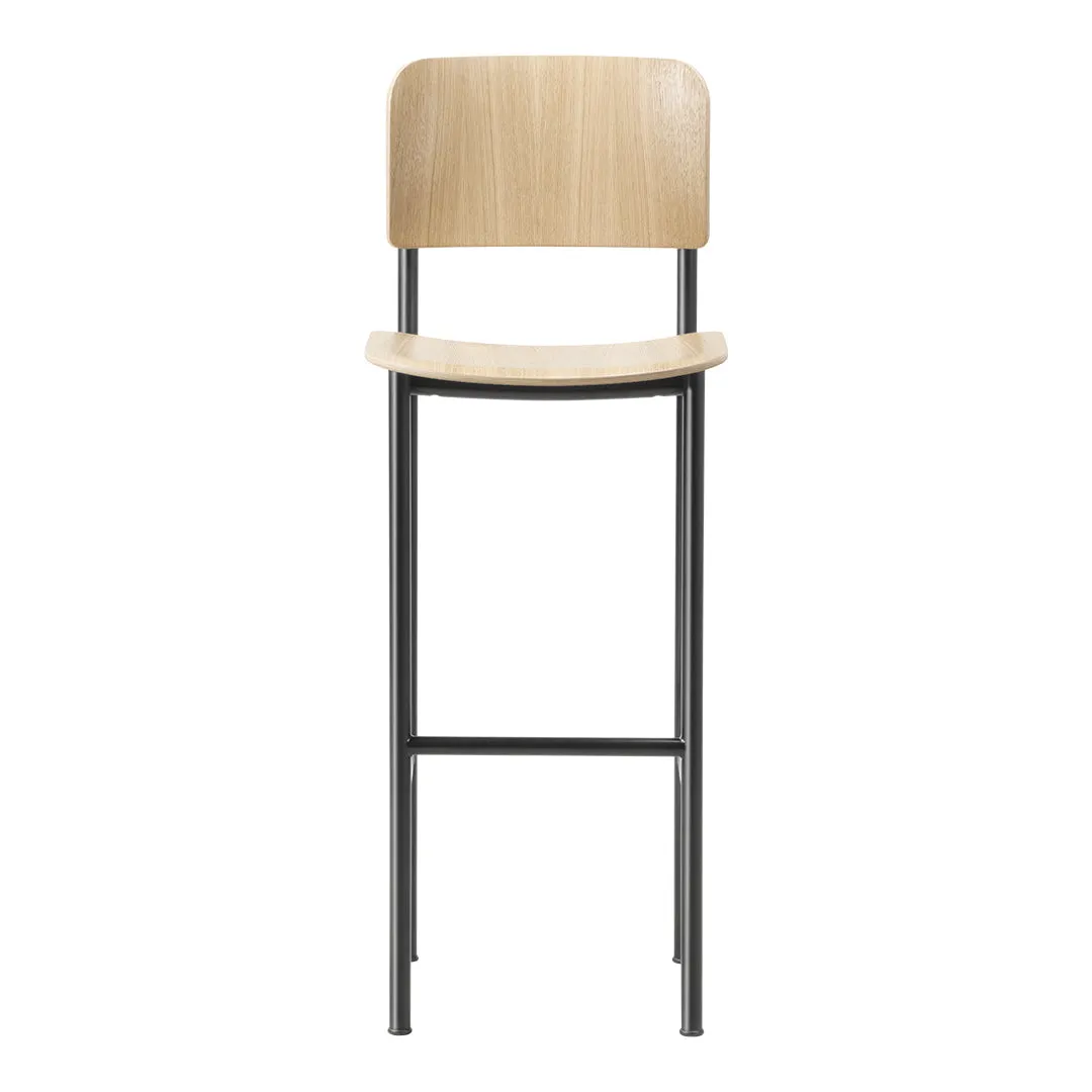 Plan Barstool - Wood Seat & Back