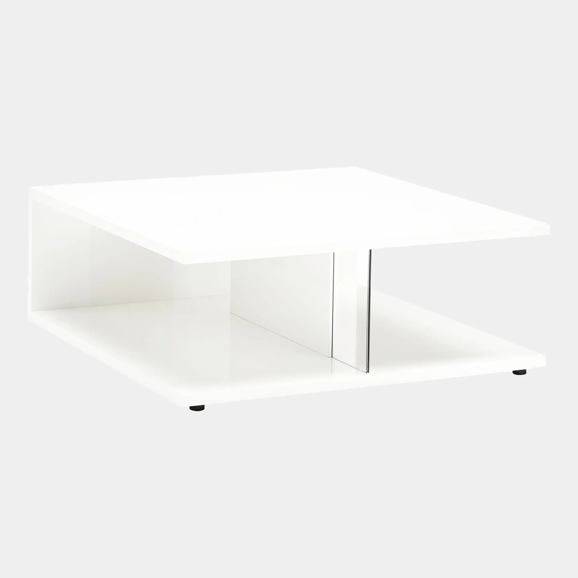 Polar - 106cm Coffee Table In White High Gloss