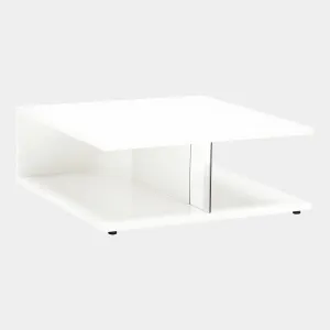 Polar - 106cm Coffee Table In White High Gloss