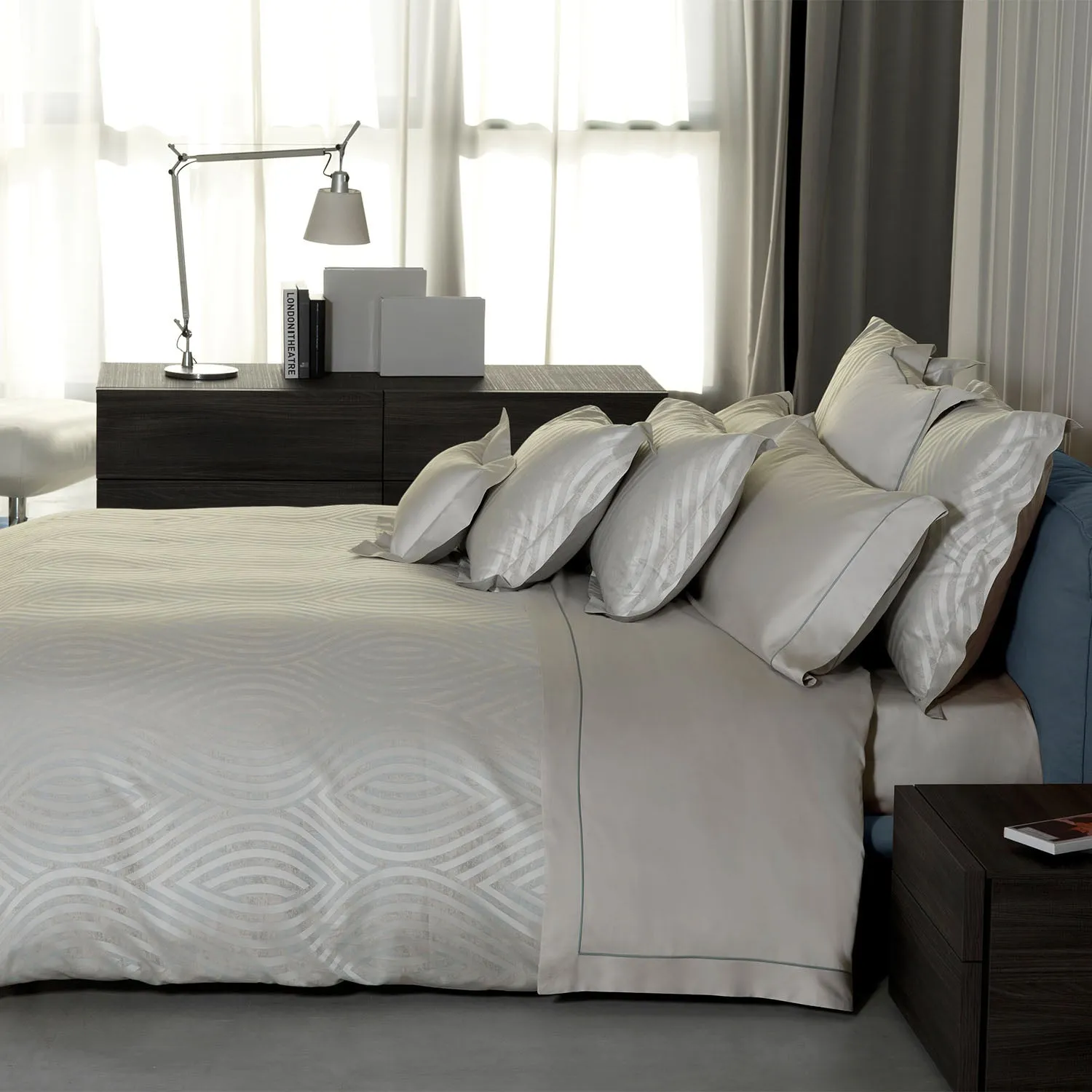 Ponza Duvet & Shams, Grey