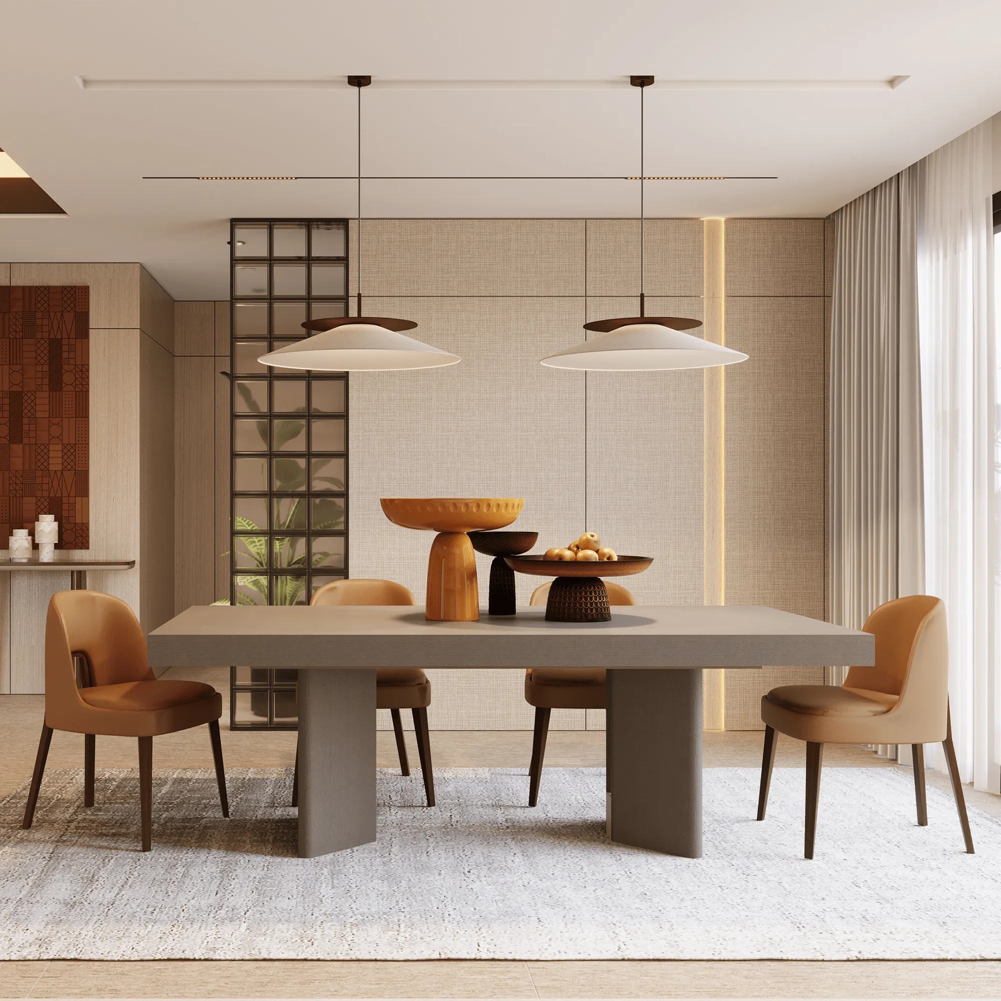 Porto - Rectangular Extending Dining Table With Oak Top & Matt Lacquer Base