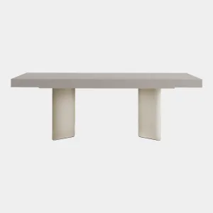 Porto - Rectangular Extending Dining Table With Oak Top & Matt Lacquer Base