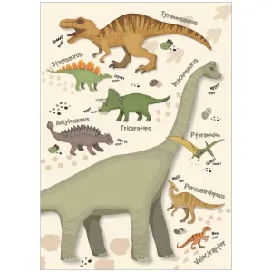 Poster & Frame Citatplakat - Dinosaurus Plakat – Børneplakat