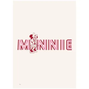 Poster & Frame Disney - Minnie Pink Letters
