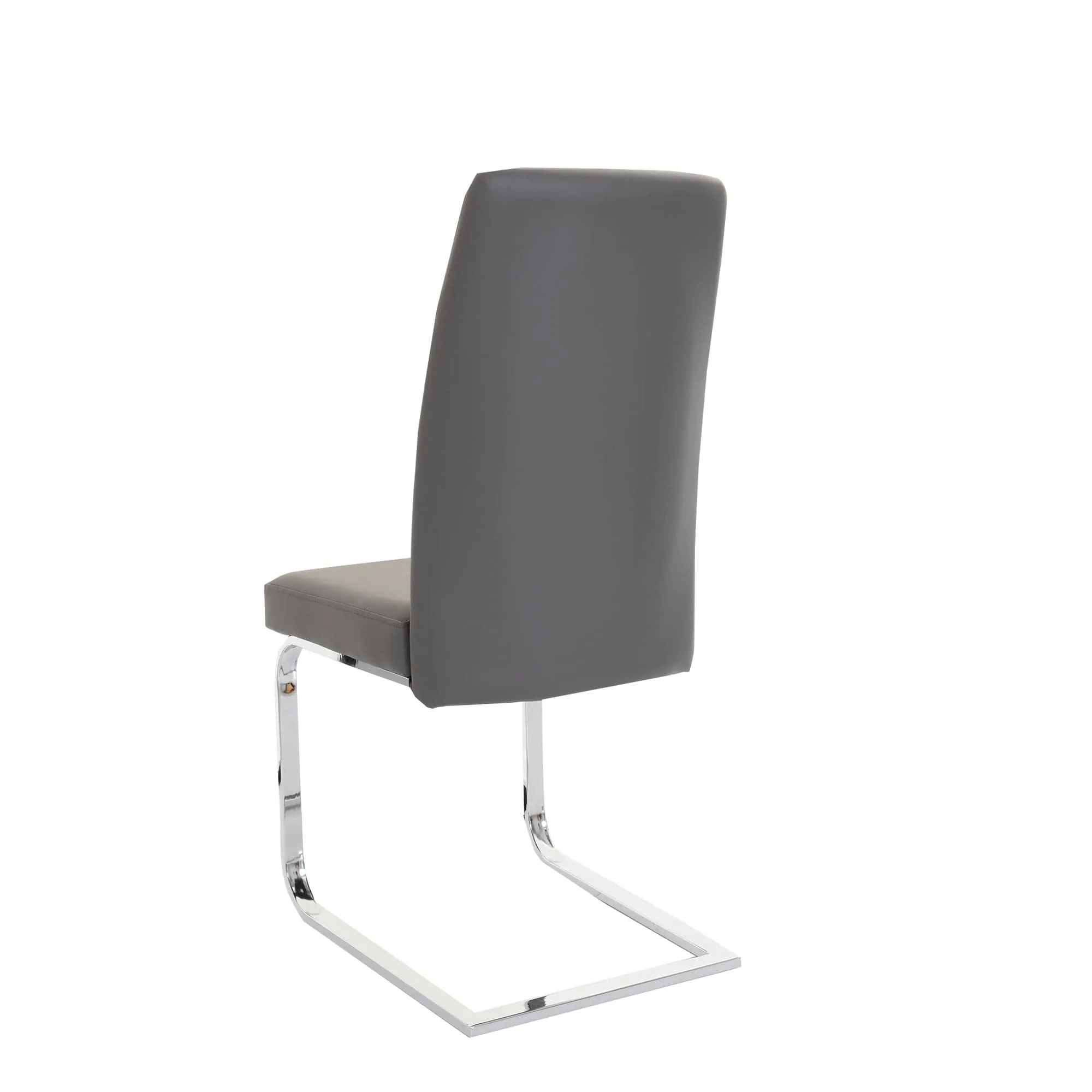 Prato - Cantilever Dining Chair In Faux Leather