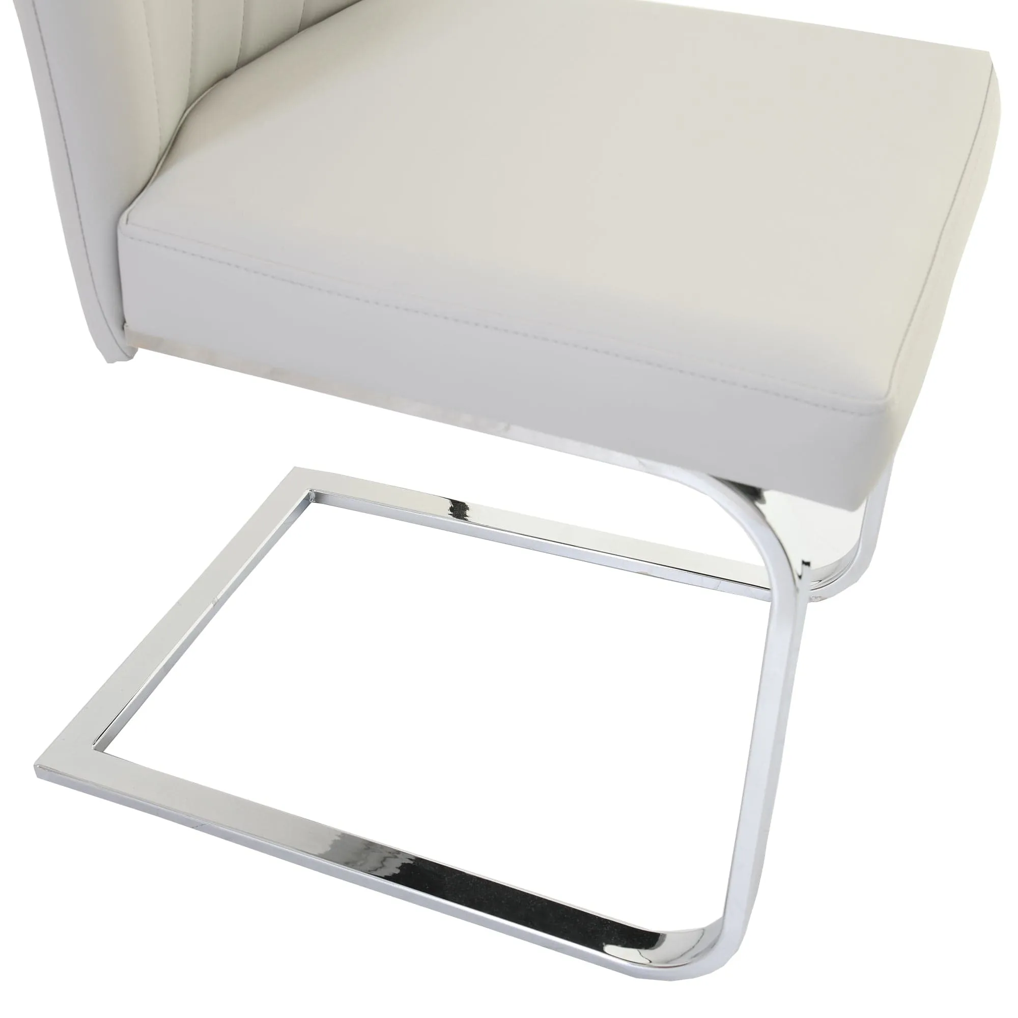 Prato - Cantilever Dining Chair In Faux Leather