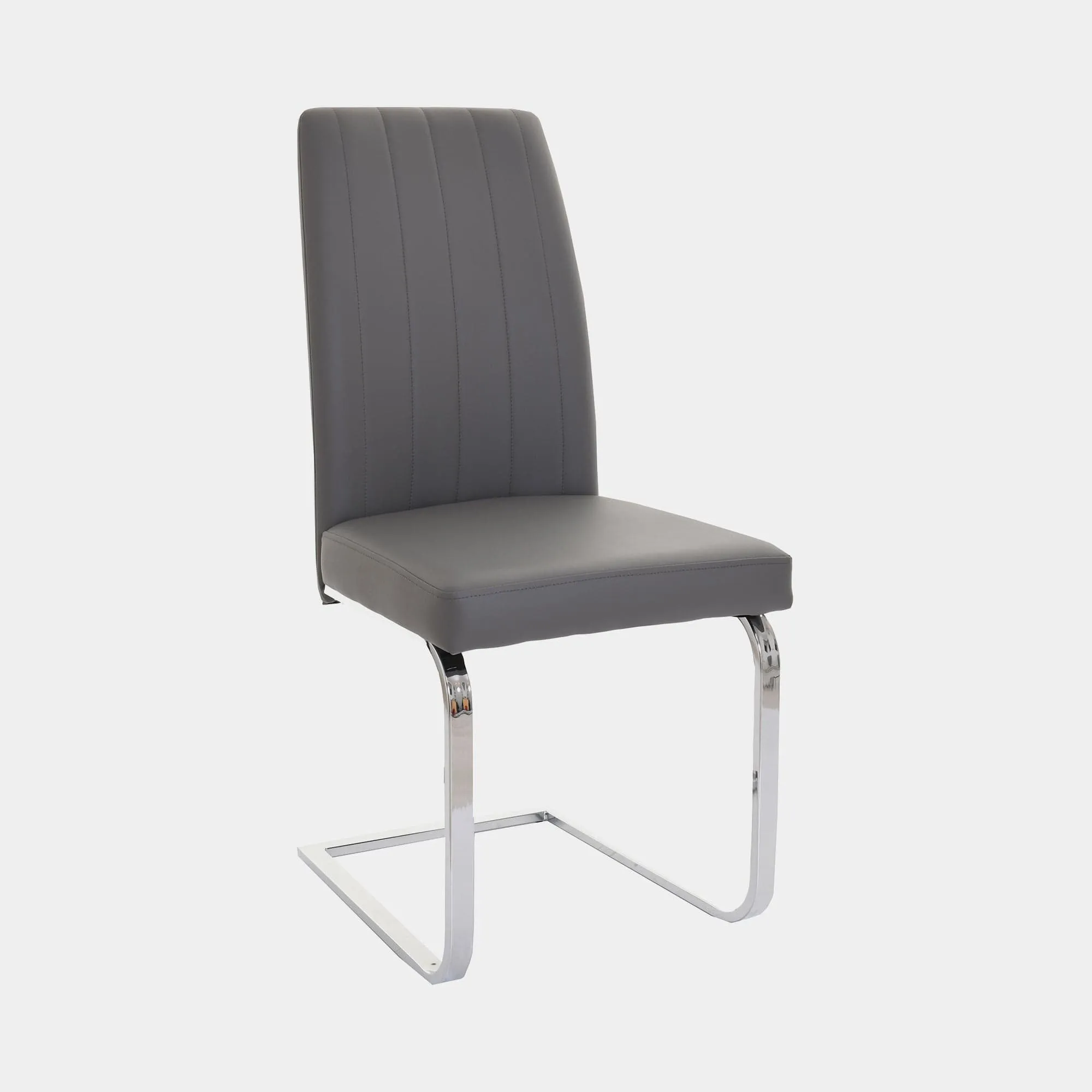 Prato - Cantilever Dining Chair In Faux Leather