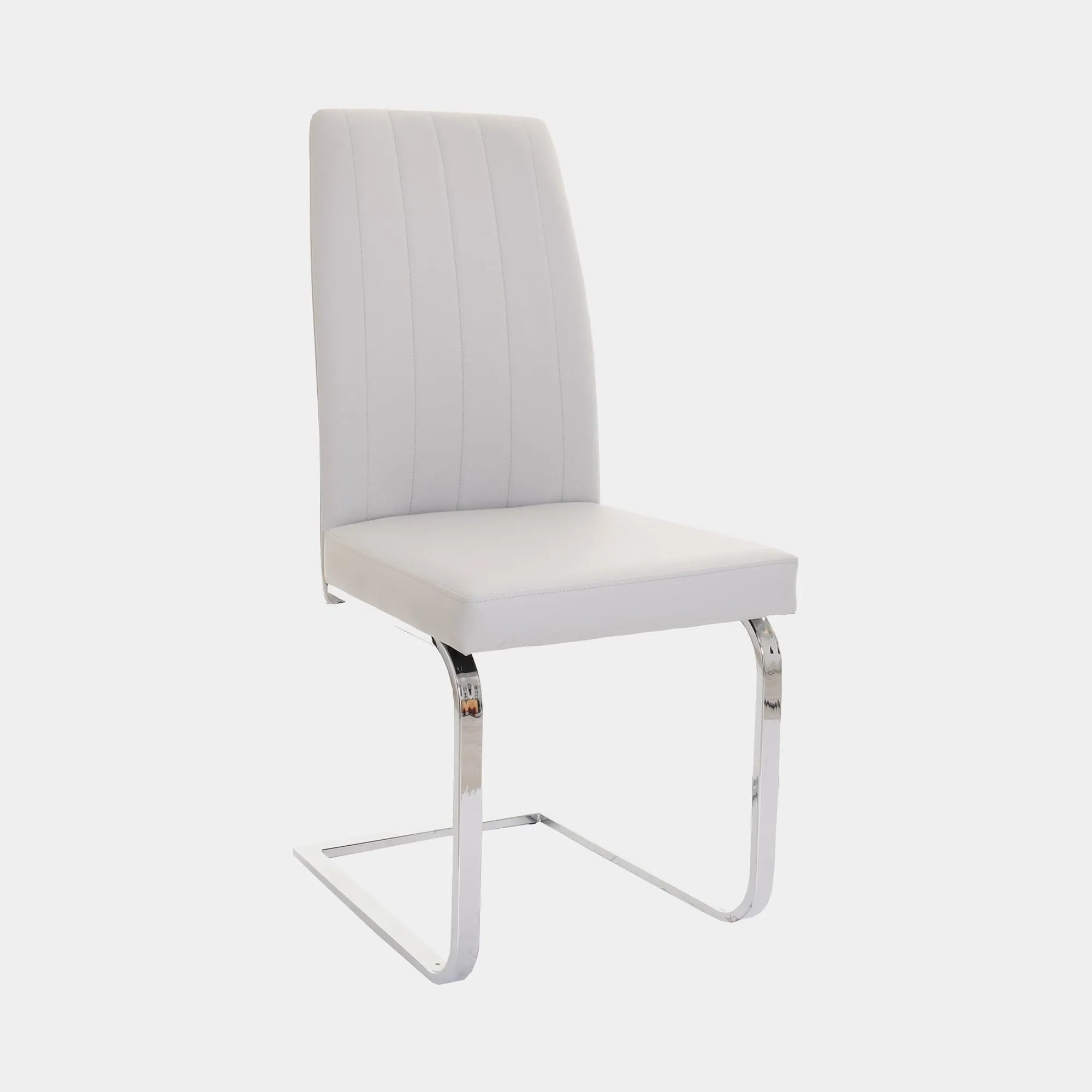 Prato - Cantilever Dining Chair In Faux Leather