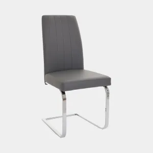 Prato - Cantilever Dining Chair In Faux Leather