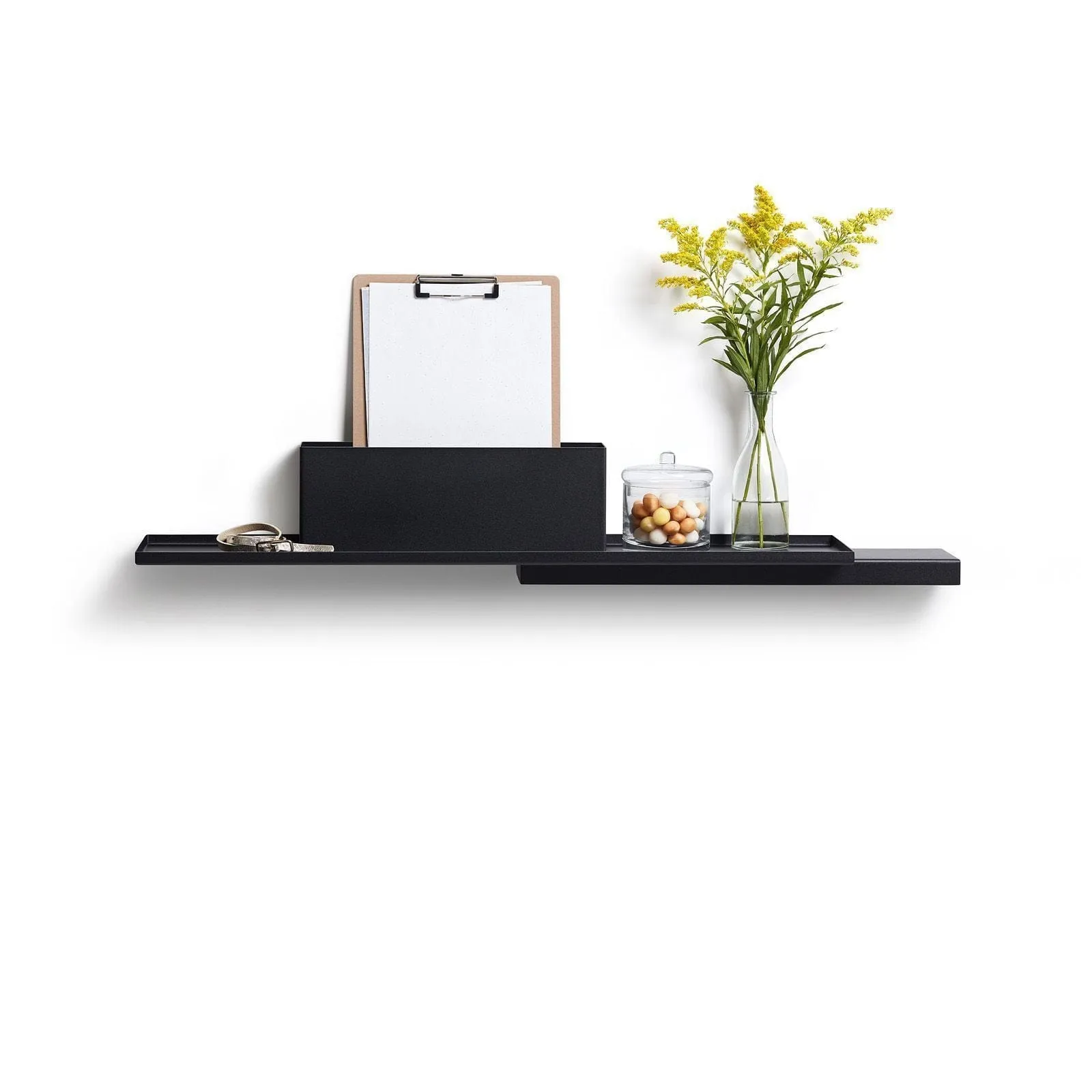 Puik Duplex Wall Shelf, Black