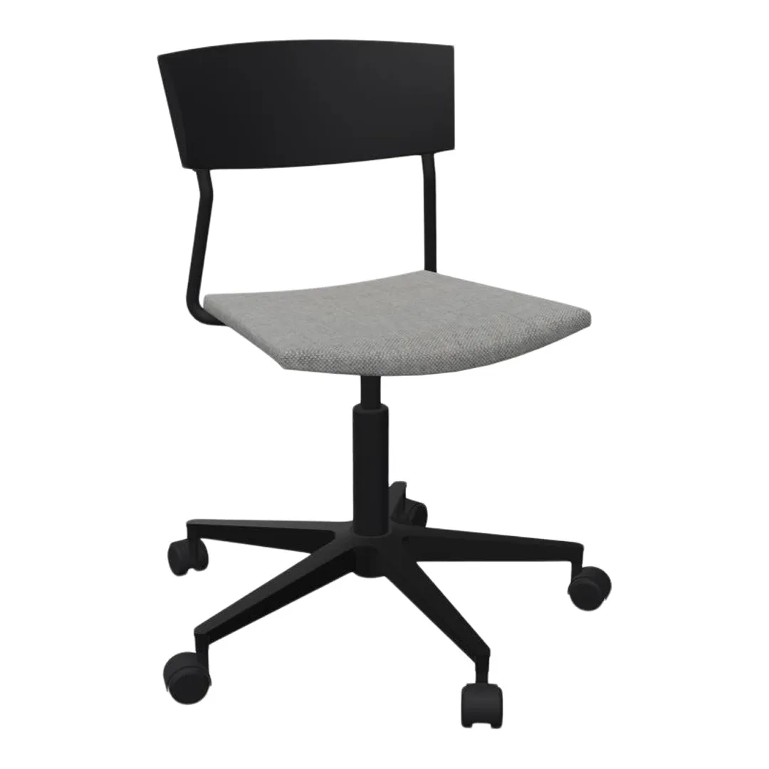 Pure X Conference Chair - Upholstered Seat - 5-Star Base w/ Casters
