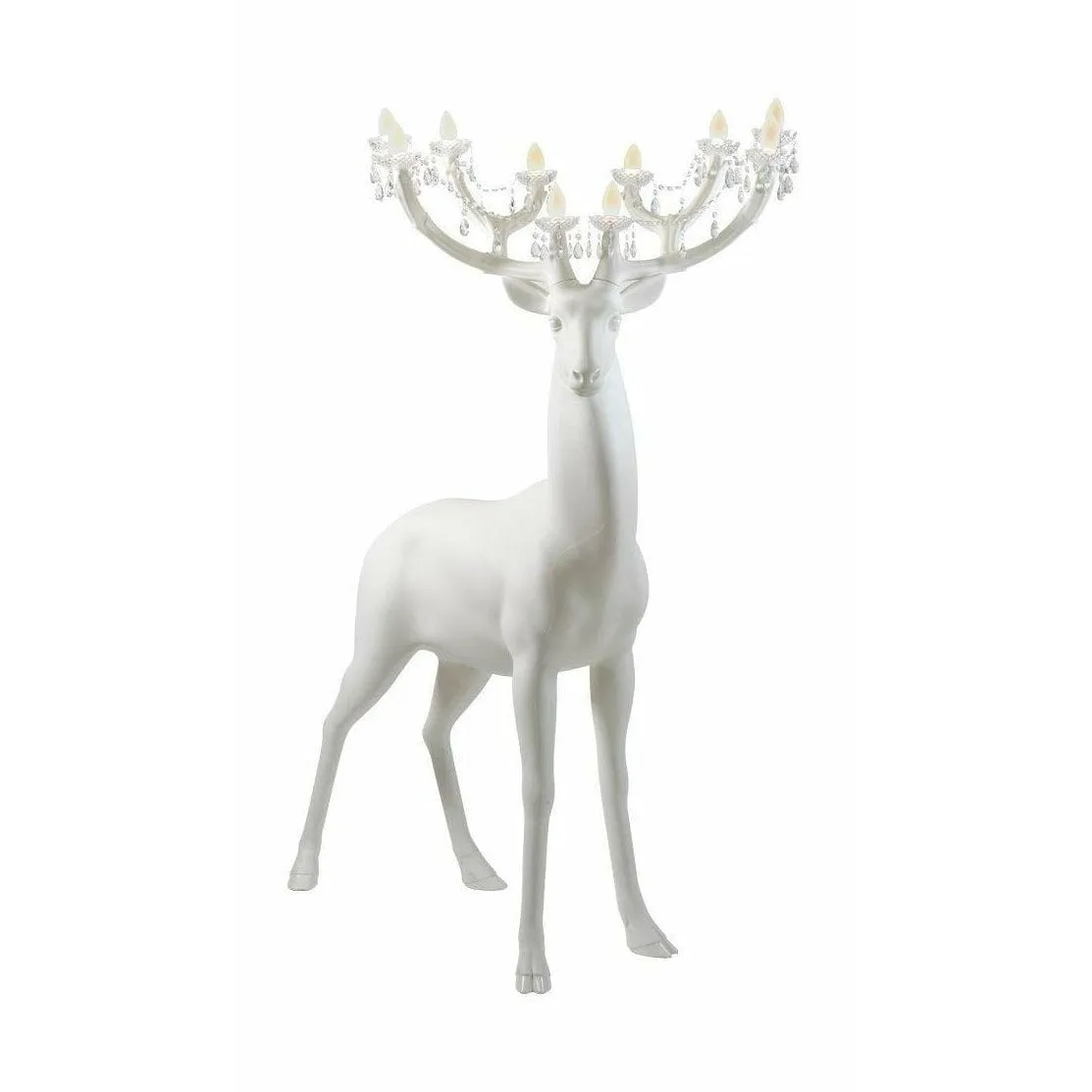 Qeeboo Sherwood Floor Lamp By Marcantonio H 2m, White