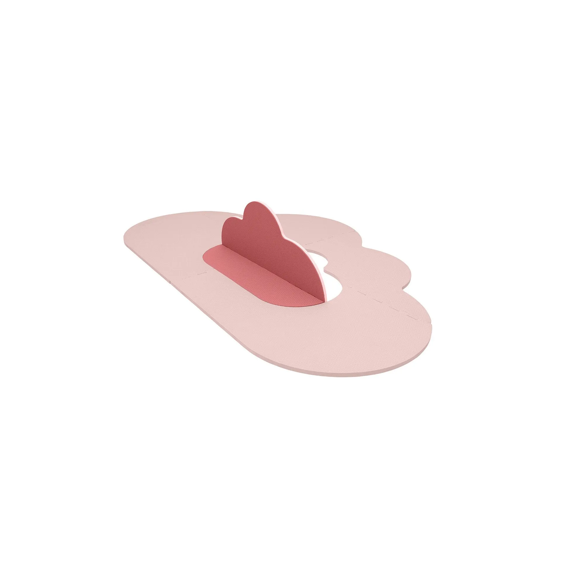 Quut Playmat - Head In The Clouds (S - 145 x 90cm) - Blush Rose