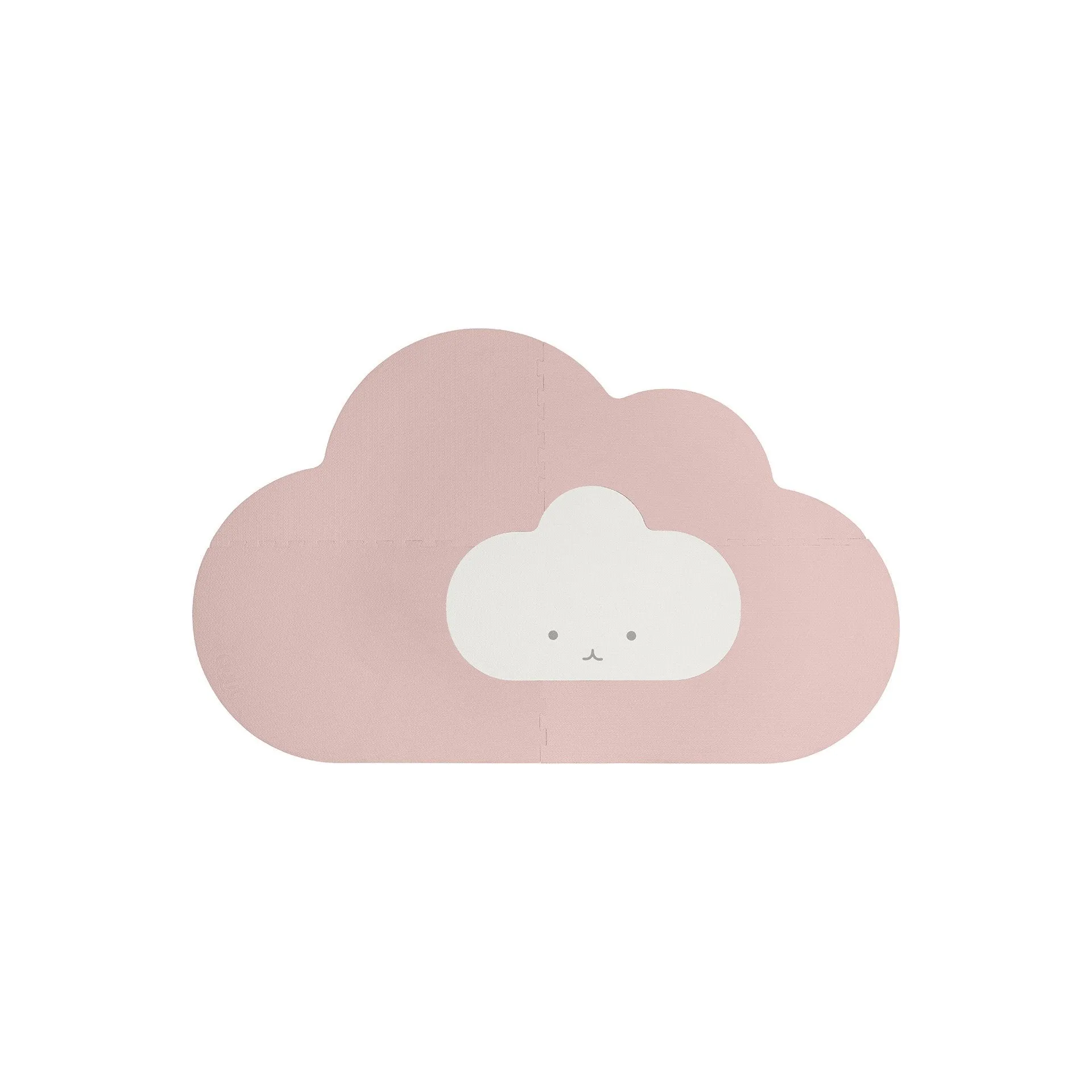 Quut Playmat - Head In The Clouds (S - 145 x 90cm) - Blush Rose