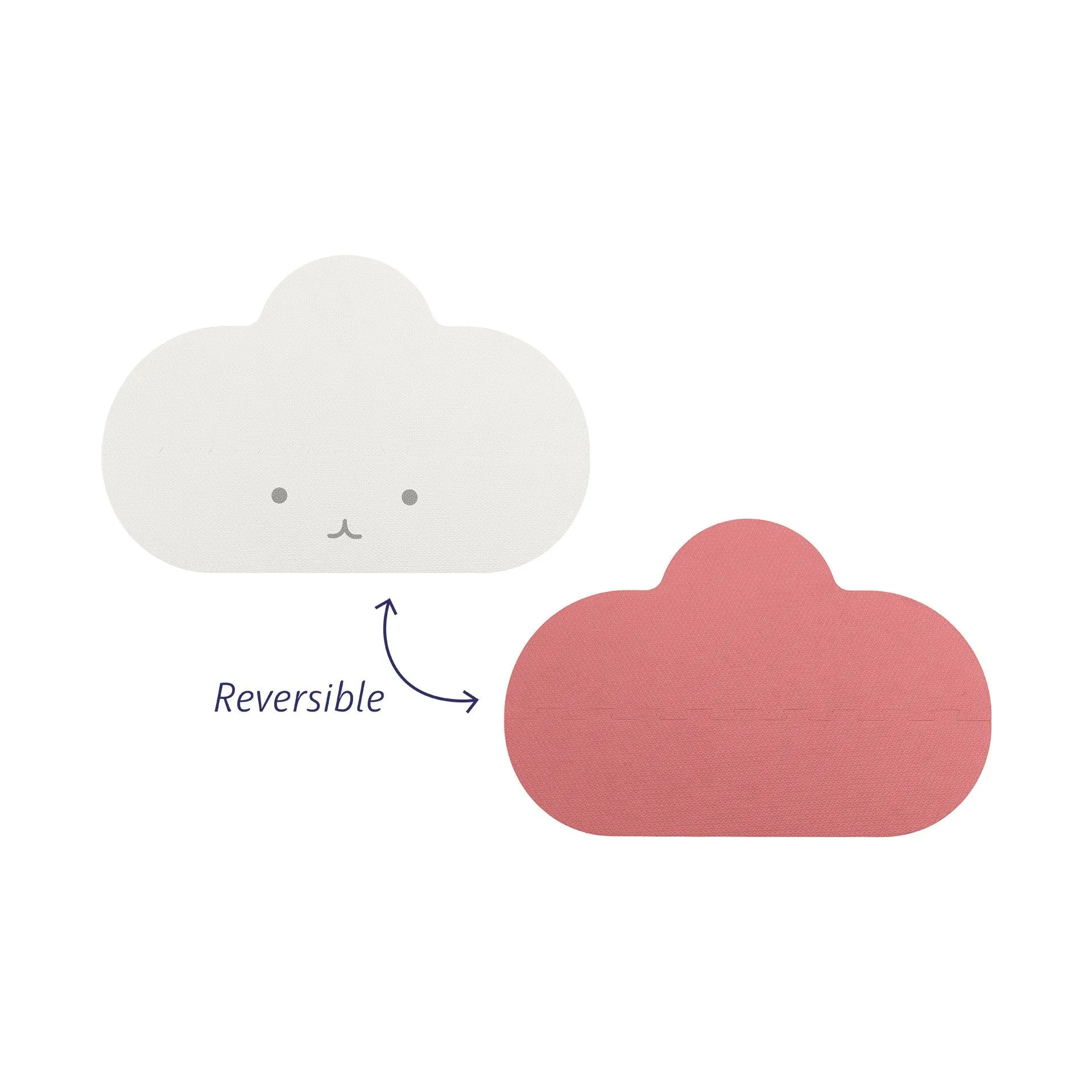 Quut Playmat - Head In The Clouds (S - 145 x 90cm) - Blush Rose
