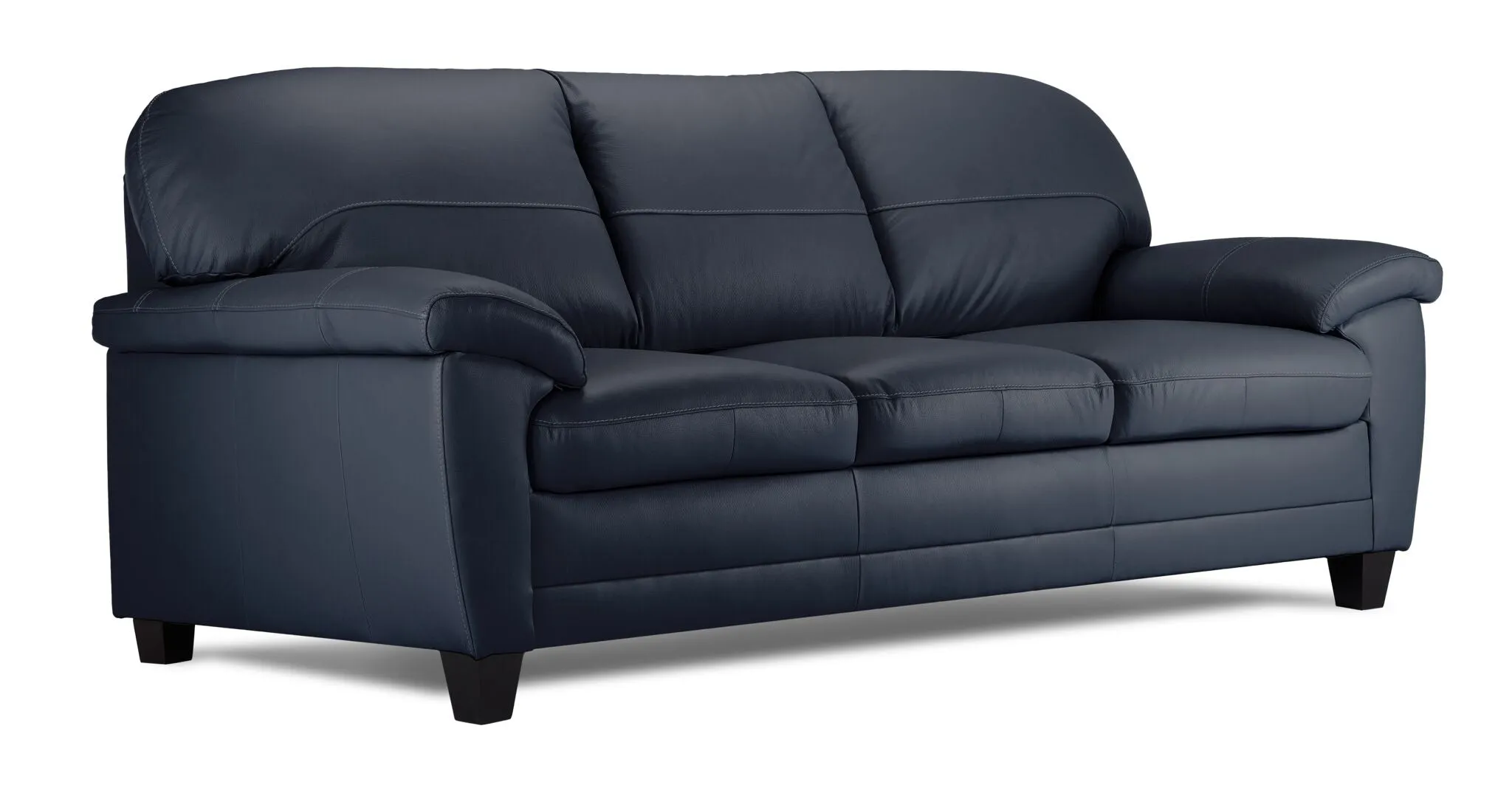 Raphael Leather Sofa - Navy