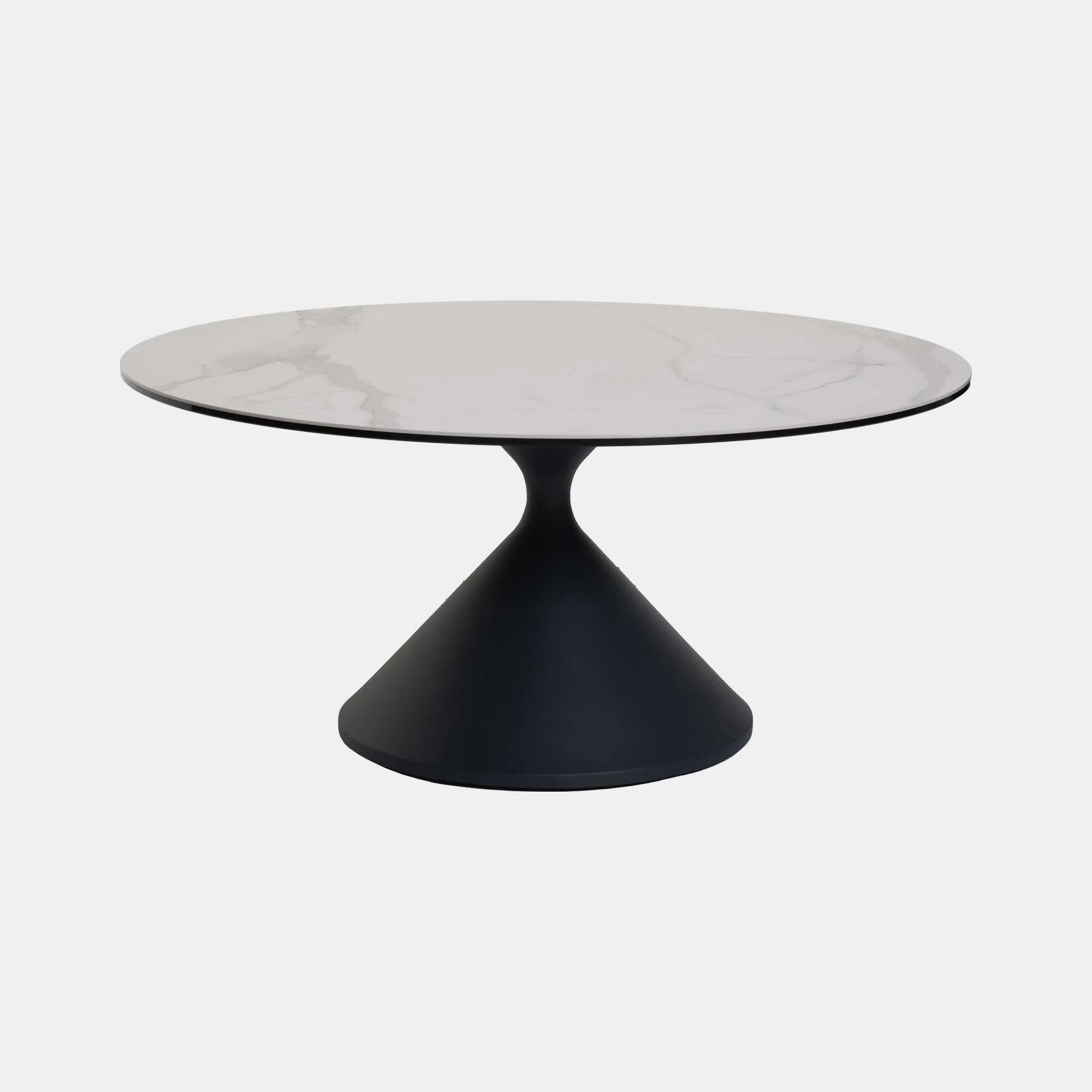 Redondo - 90cm Coffee Table With Matte White Ceramic Top