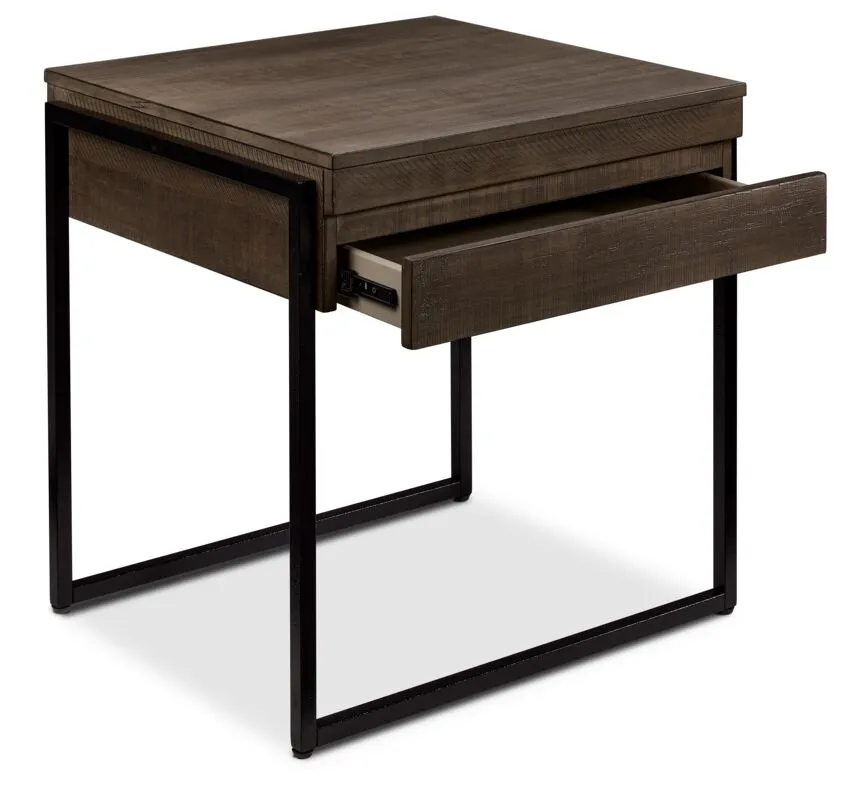 Regent 24" End Table - Grey
