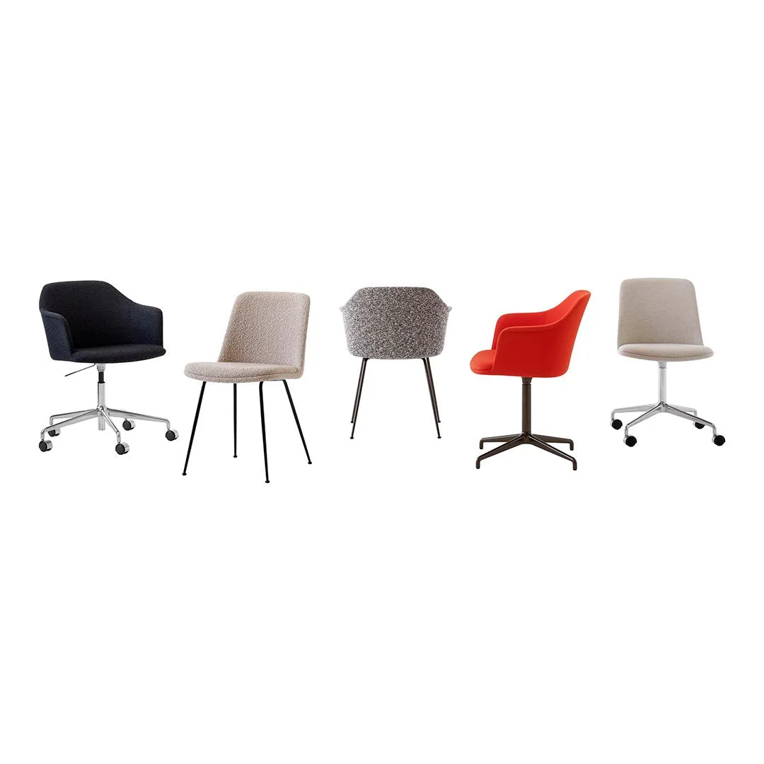 Rely HW55 Armchair - 5-Star Swivel Base w/ Casters   Gaslift