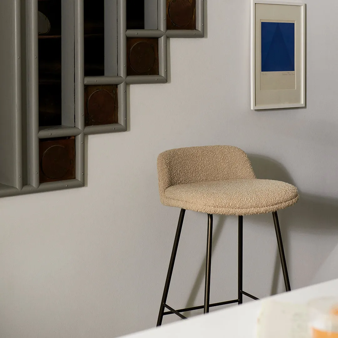 Rely HW84 Low Back Counter Stool - Fully Upholstered