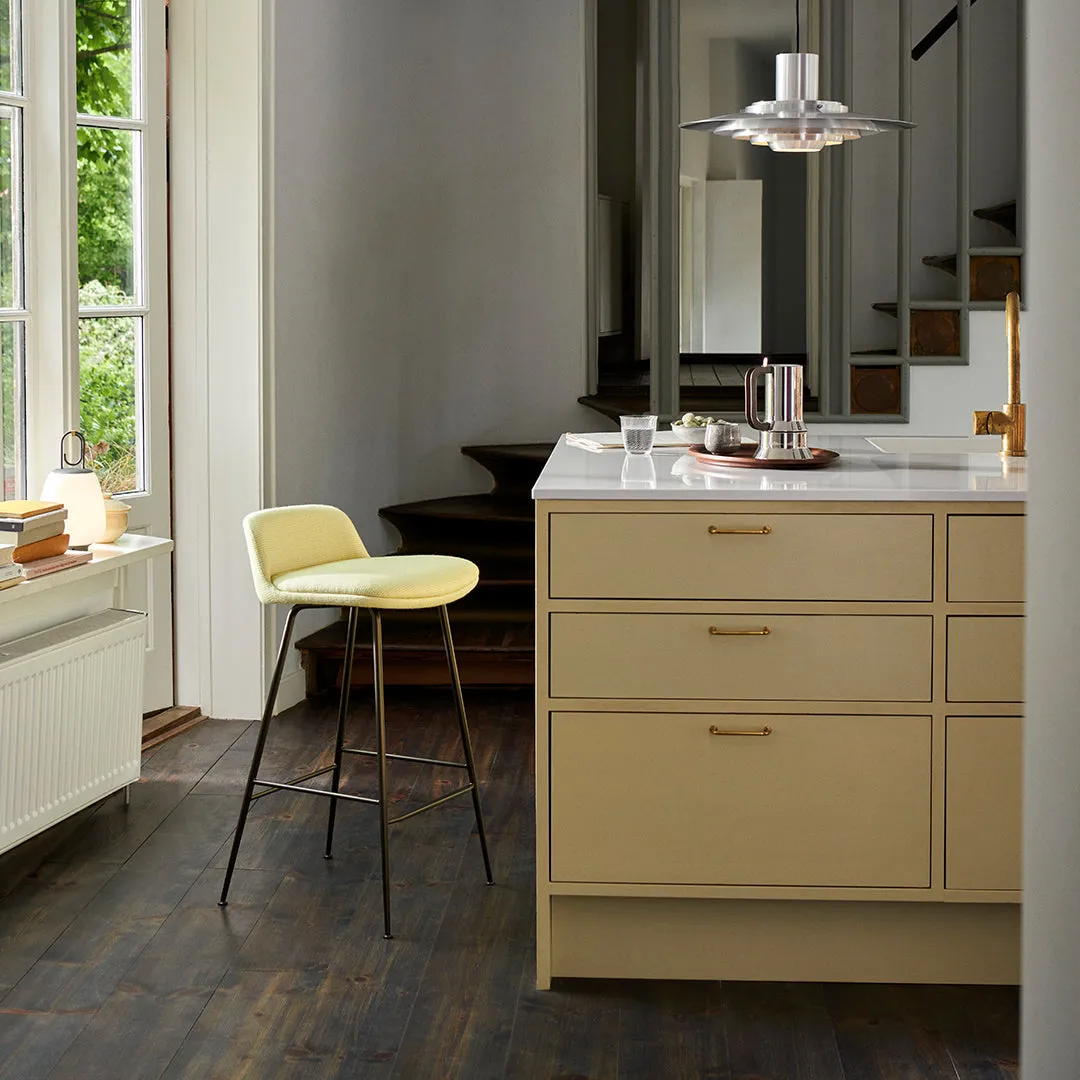 Rely HW84 Low Back Counter Stool - Fully Upholstered