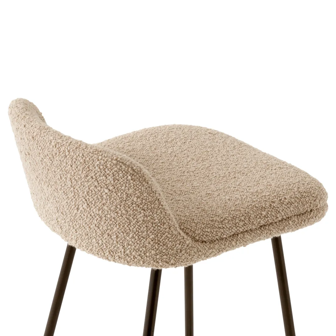 Rely HW84 Low Back Counter Stool - Fully Upholstered