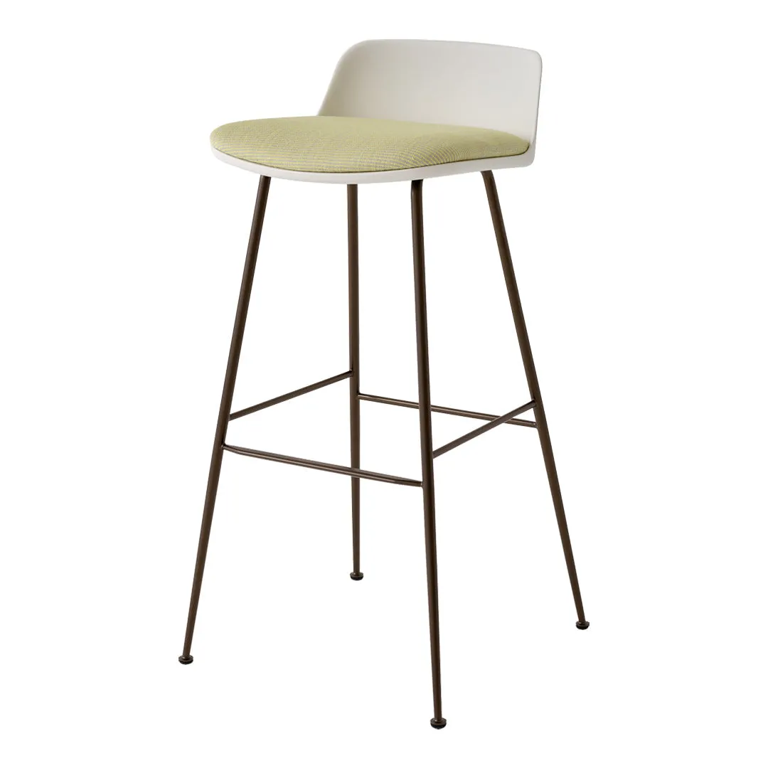 Rely HW87 Low Back Bar Stool - Seat Upholstered