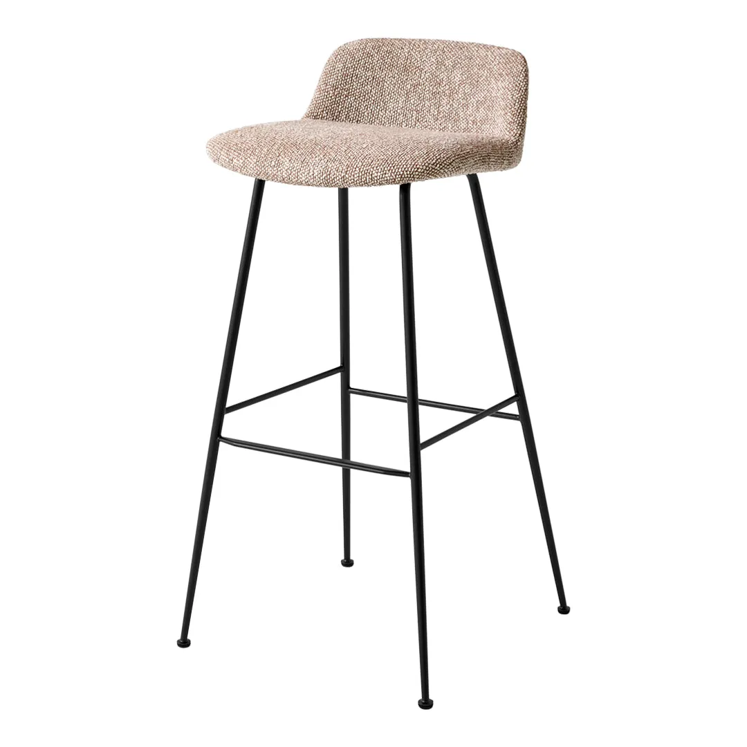 Rely HW88 Low Back Bar Stool - Fully Upholstered