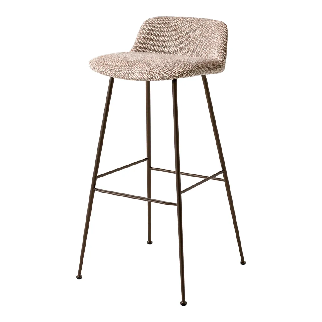 Rely HW88 Low Back Bar Stool - Fully Upholstered