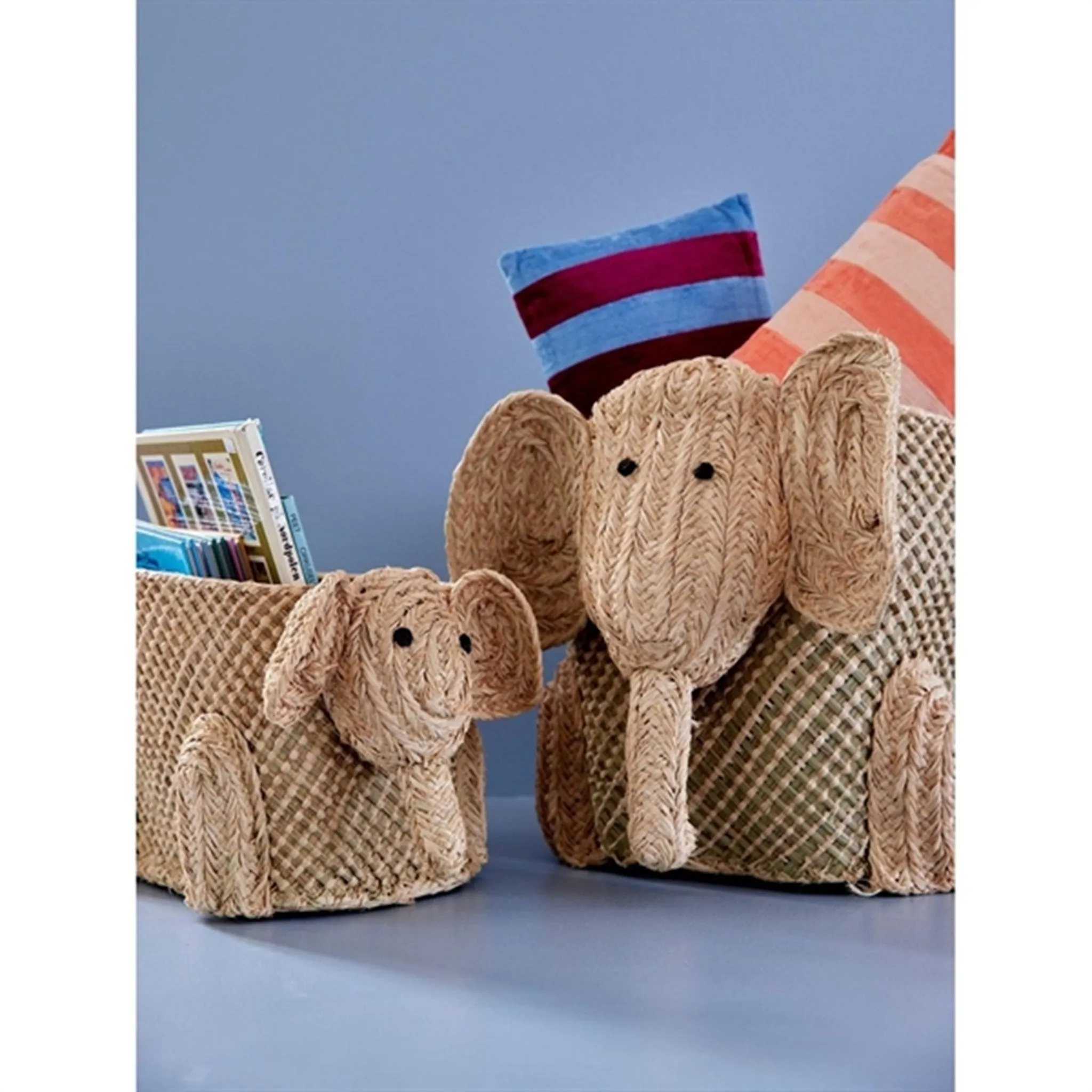 RICE Elephant Small Sea Grass Storage Basket