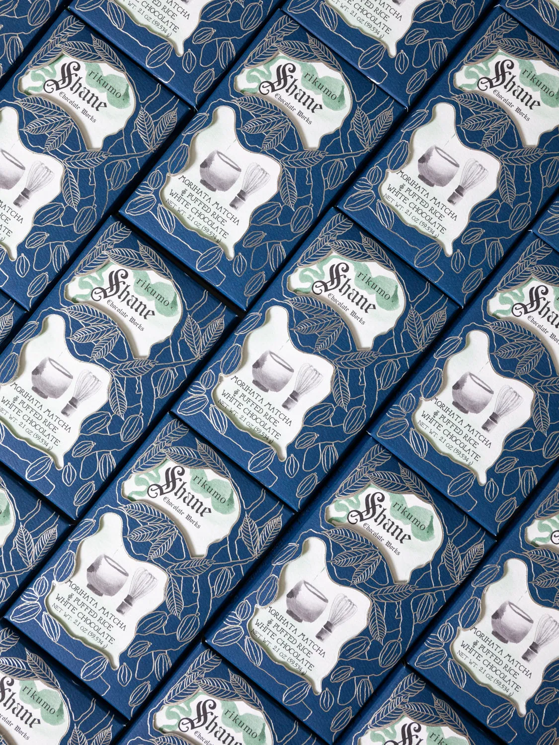 rikumo x Shane Confectionery Matcha Chocolate Bar, 2.1 oz