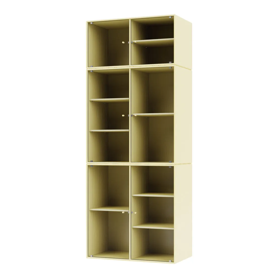Ripple IV Vitrine Cabinet -  Wall Mounted