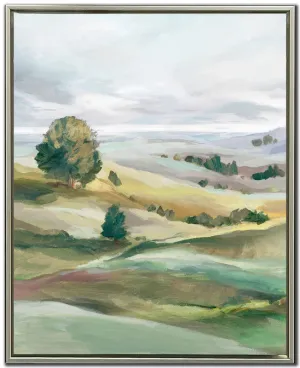 Rolling Hills I Wall Art - Green/White - 25 X 31