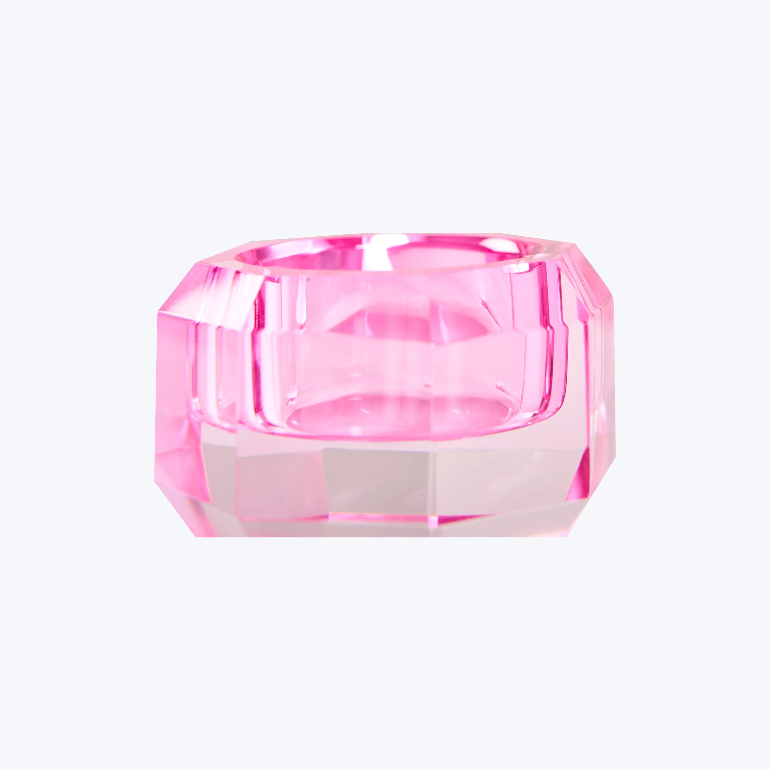 Round Crystal Candle Holder