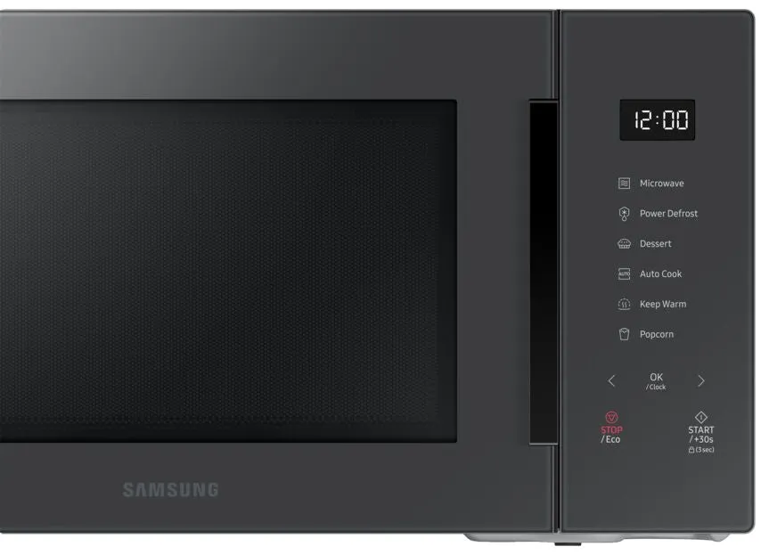 Samsung BESPOKE Charcoal Glass Countertop Microwave (1.1 cu.ft.) - MS11T5018AC/AC