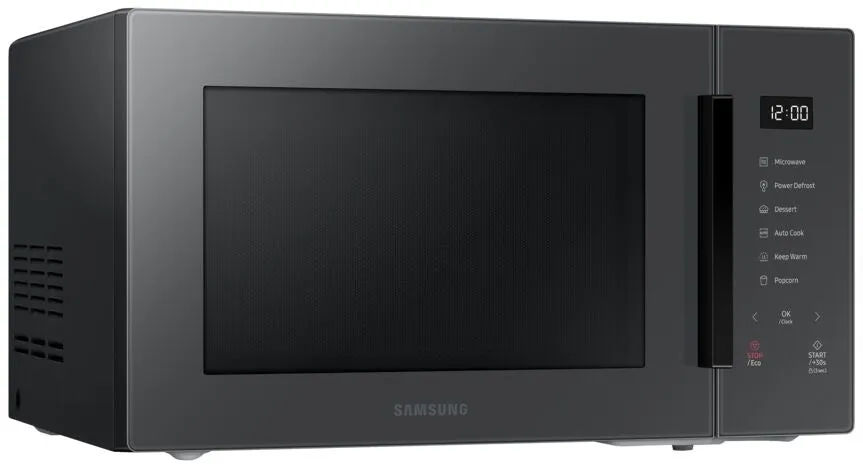 Samsung BESPOKE Charcoal Glass Countertop Microwave (1.1 cu.ft.) - MS11T5018AC/AC