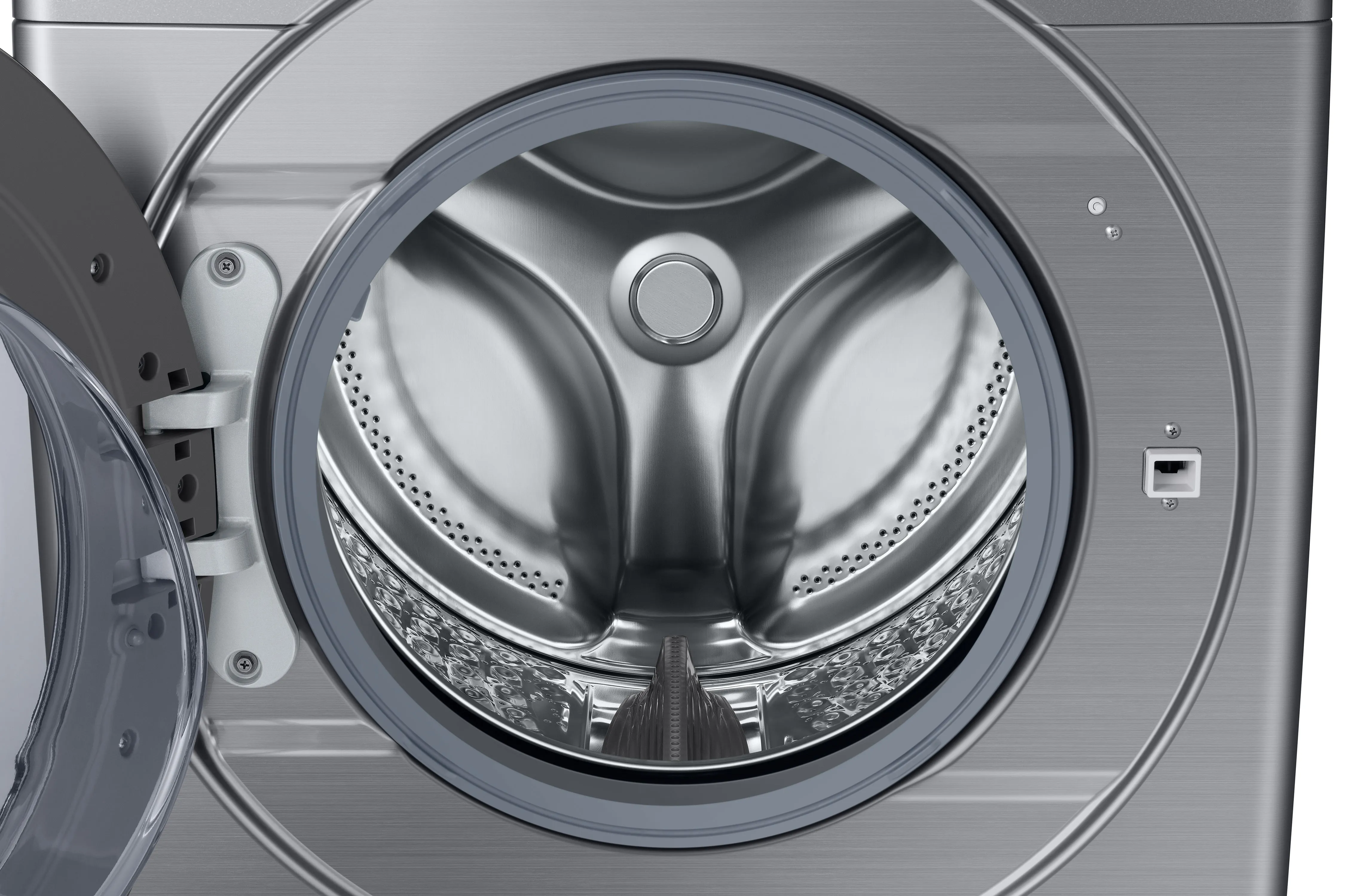 Samsung Stainless Platinum Steam Front Load Washer (5.2 Cu. Ft.) - WF45R6100AP/US