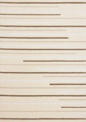 Sasha Soft Modern Lines Area Rug - Cream - 5' X 8'