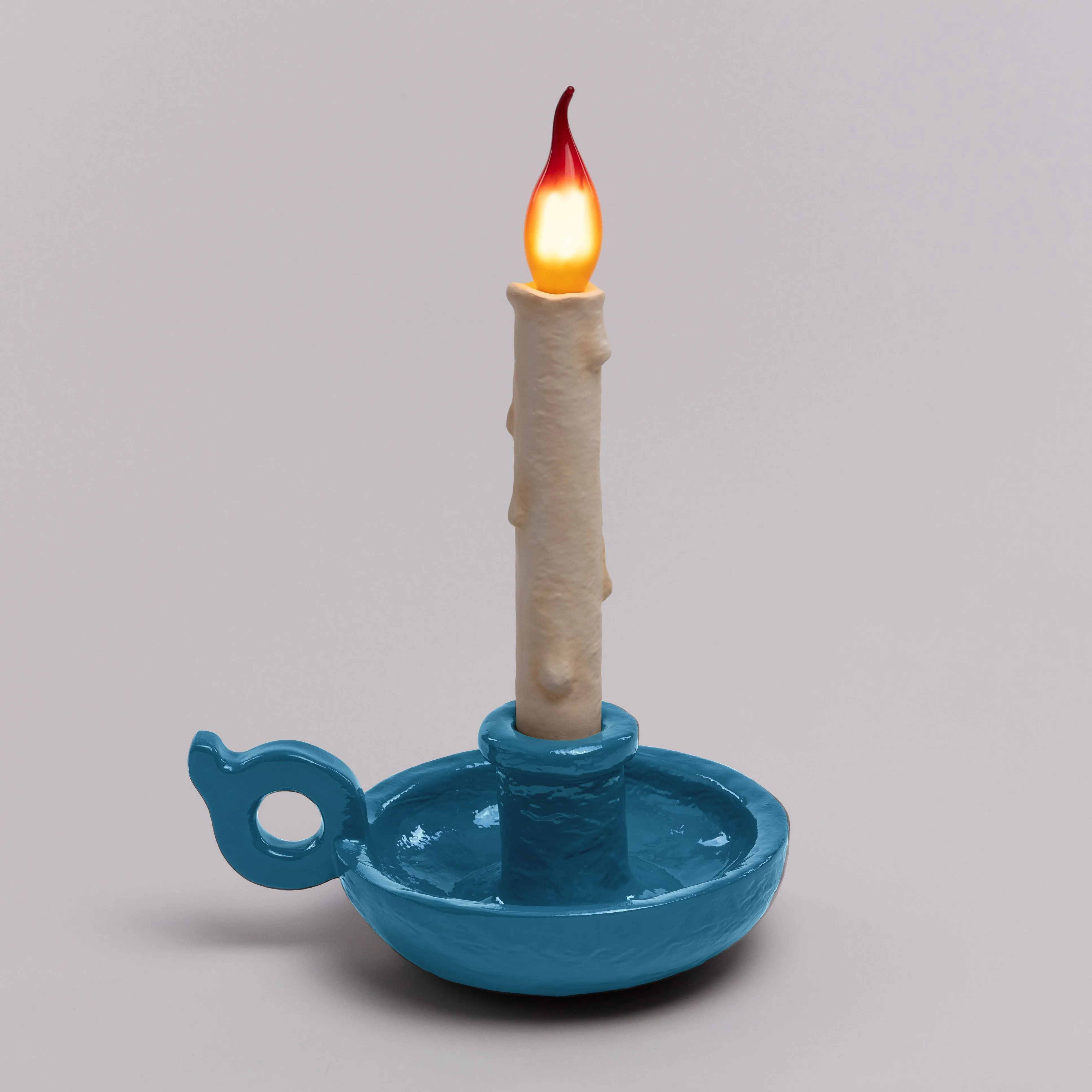 Seletti Bugia Rechargeable Led Lamp, Blue