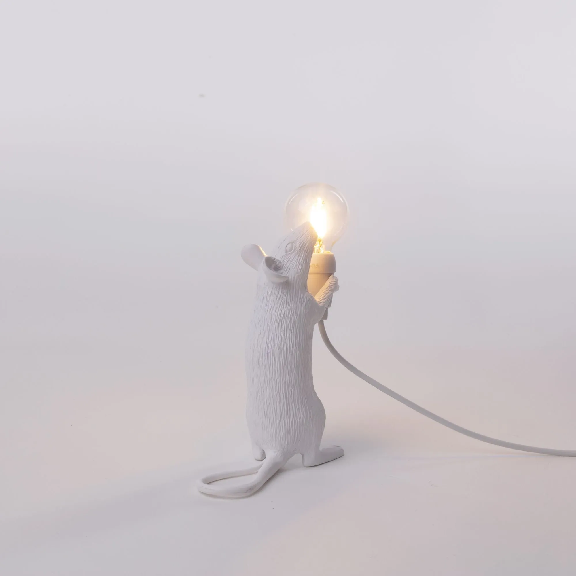 Seletti Mouse Lamp Step, White